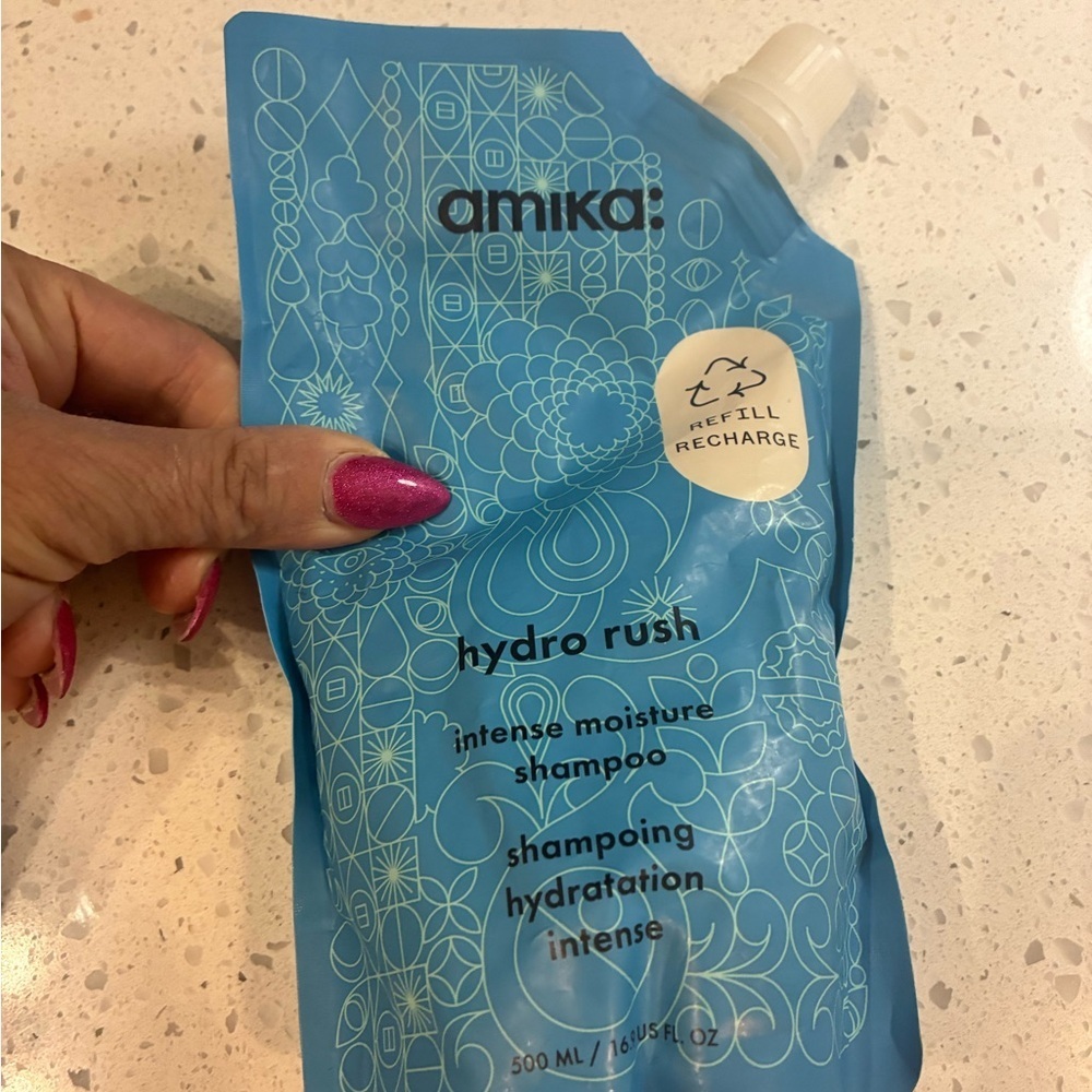 Amika Hydro Rush Intense Moisture Shampoo- Refill Pouch. *Read description* - Picture 3 of 3
